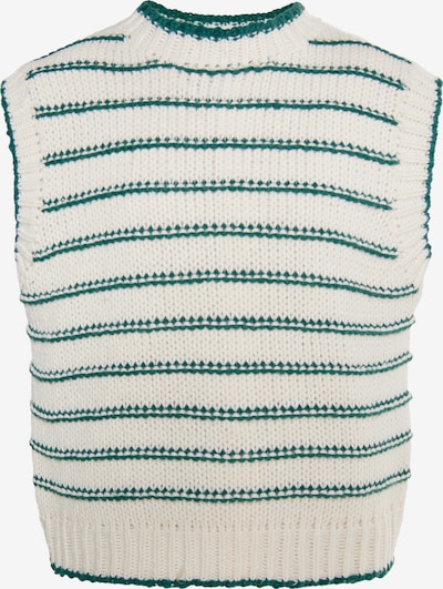 DreiMaster Maritim Pulover 'Boundry' u smaragdno zelena / bijela, Pregled proizvoda