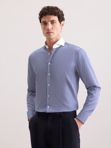 Coupe regular Chemise business SEIDENSTICKER en bleu : devant