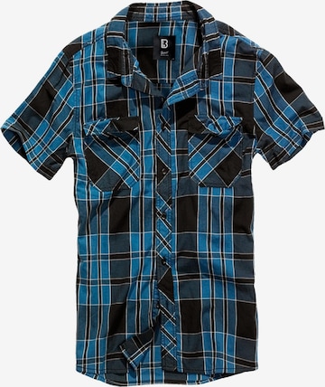 Brandit Button Up Shirt 'Roadstar' in Blue: front