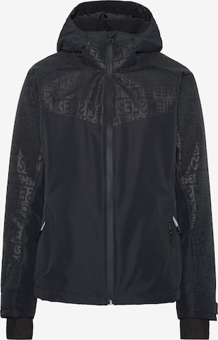 CHIEMSEE Outdoor Jacket in Black: front