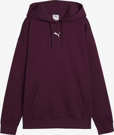 PUMA Sweater majica 'Essentials' veličine XS u boja vina / bijela, Pregled proizvoda