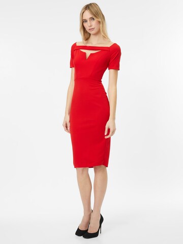 WAL G. - Vestido 'ABRIL' en rojo: frente