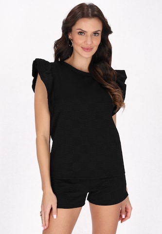 faina - Top 'Fashion Look' en negro: frente