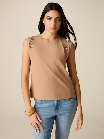 oltre - Top en beige: frente