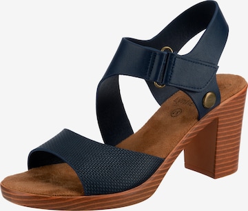 Lynfield Strap Sandals in Blue: front