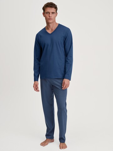 CALIDA Pyjama lang 'Cotton Special'‌‌ in Blau