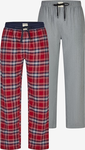 Phil & Co. Berlin Pyjamahose 'Flanell' in Grau: Vorderseite