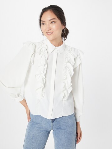 River Island Blouse in Wit: voorkant