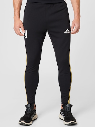 Coupe slim Pantalon de sport 'Juventus Condivo 22 ' ADIDAS SPORTSWEAR en noir : devant