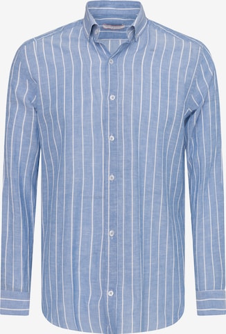 mėlyna Felix Hardy Standartinis modelis Dalykinio stiliaus marškiniai: priekis