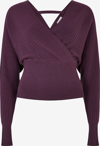 Pull-over Apricot en violet : devant