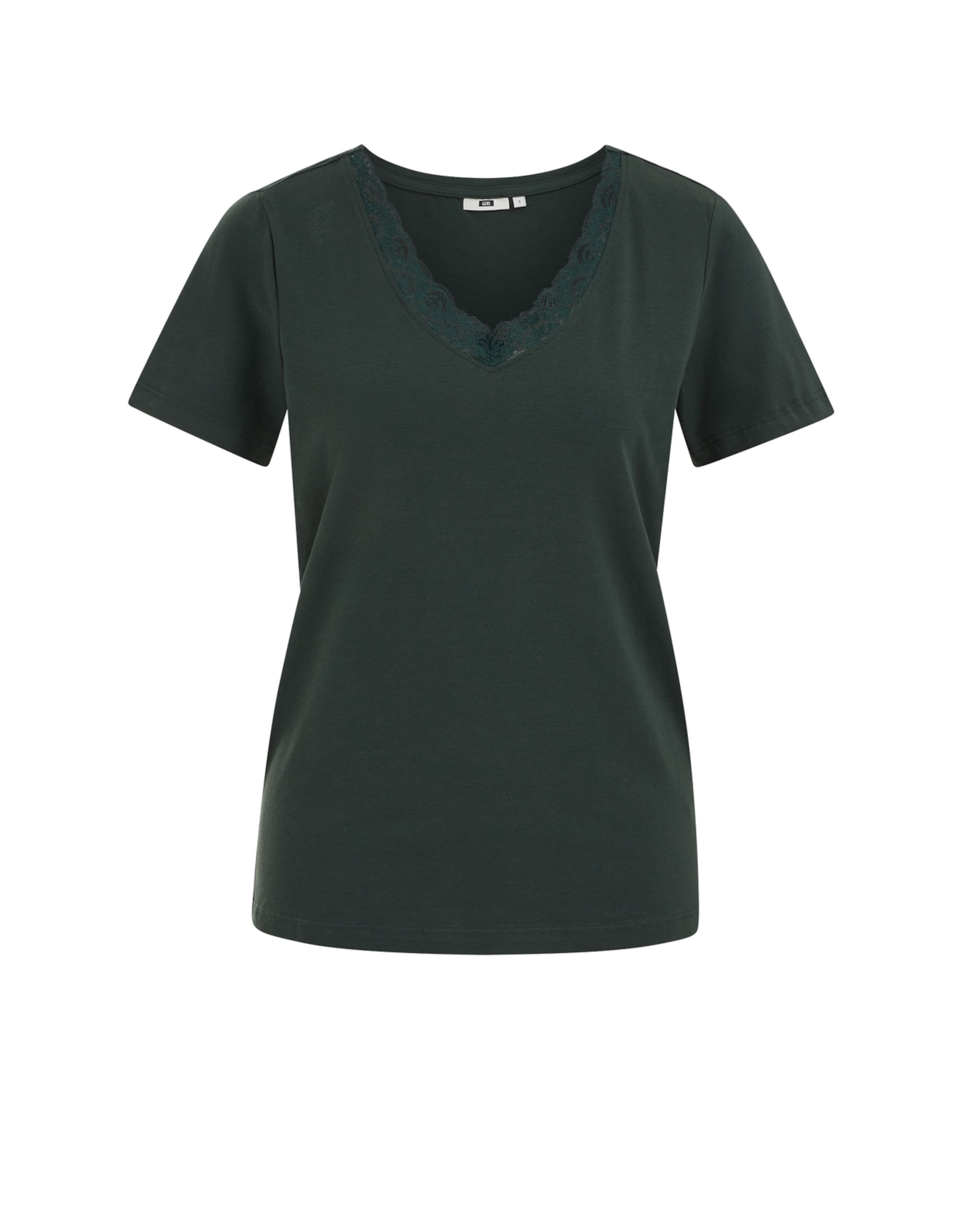 WE Fashion Majica | zelena barva: sprednja stran