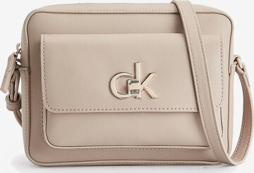 Calvin Klein Crossbody Bag in Beige: front