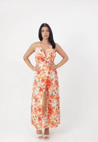 Elara Kjole i orange: forside