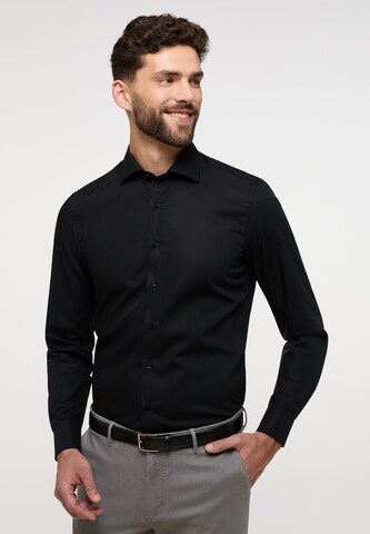 ETERNA Slim Fit Businesshemd in Schwarz: predná strana