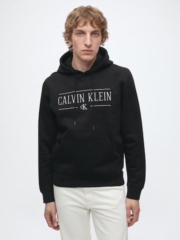Felpa di Calvin Klein Jeans in nero: frontale