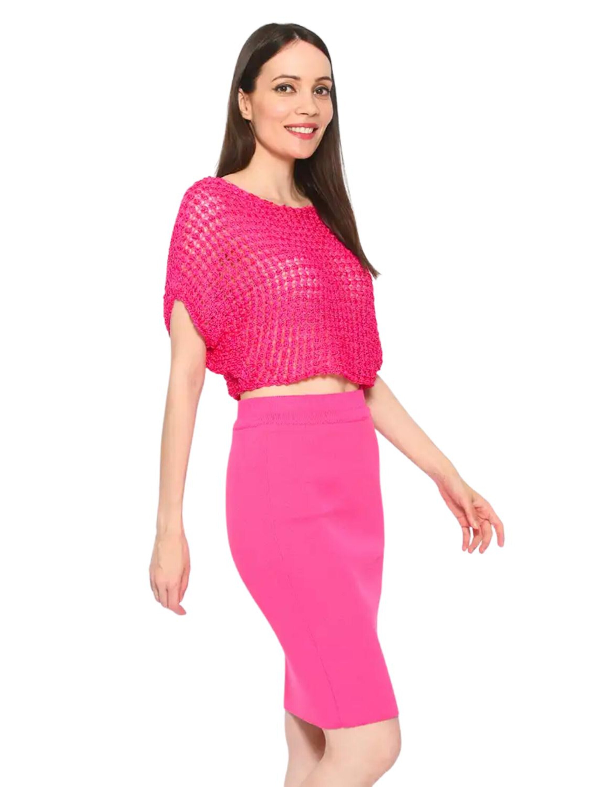 Süel knitwear - Top de punto 'Summer 3D' en rosa
