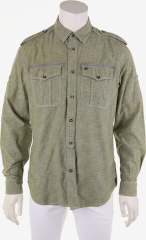 DIESEL Button Up Shirt in L in Green: front