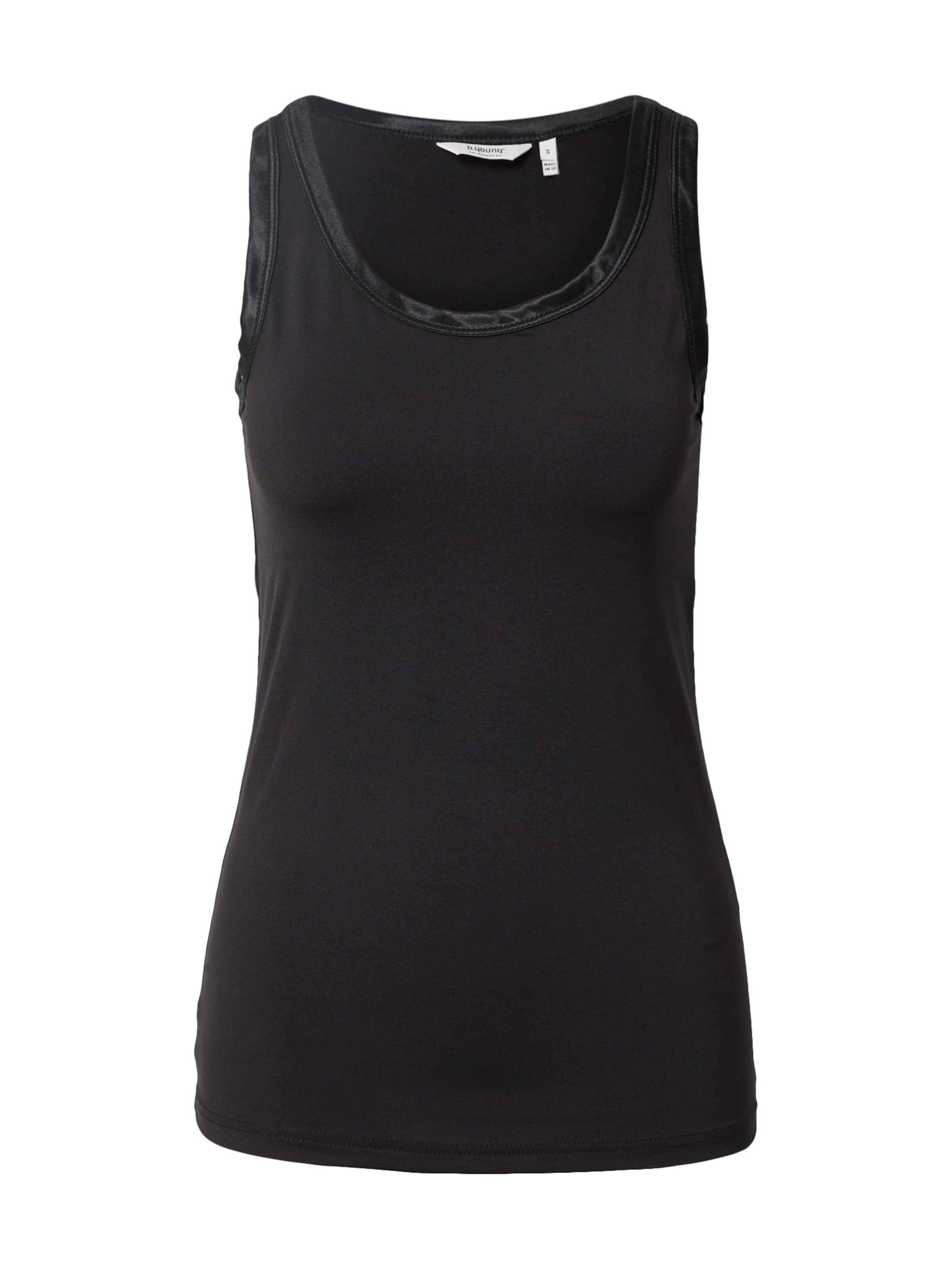 b.young Top 'BYLane' – černá: přední strana
