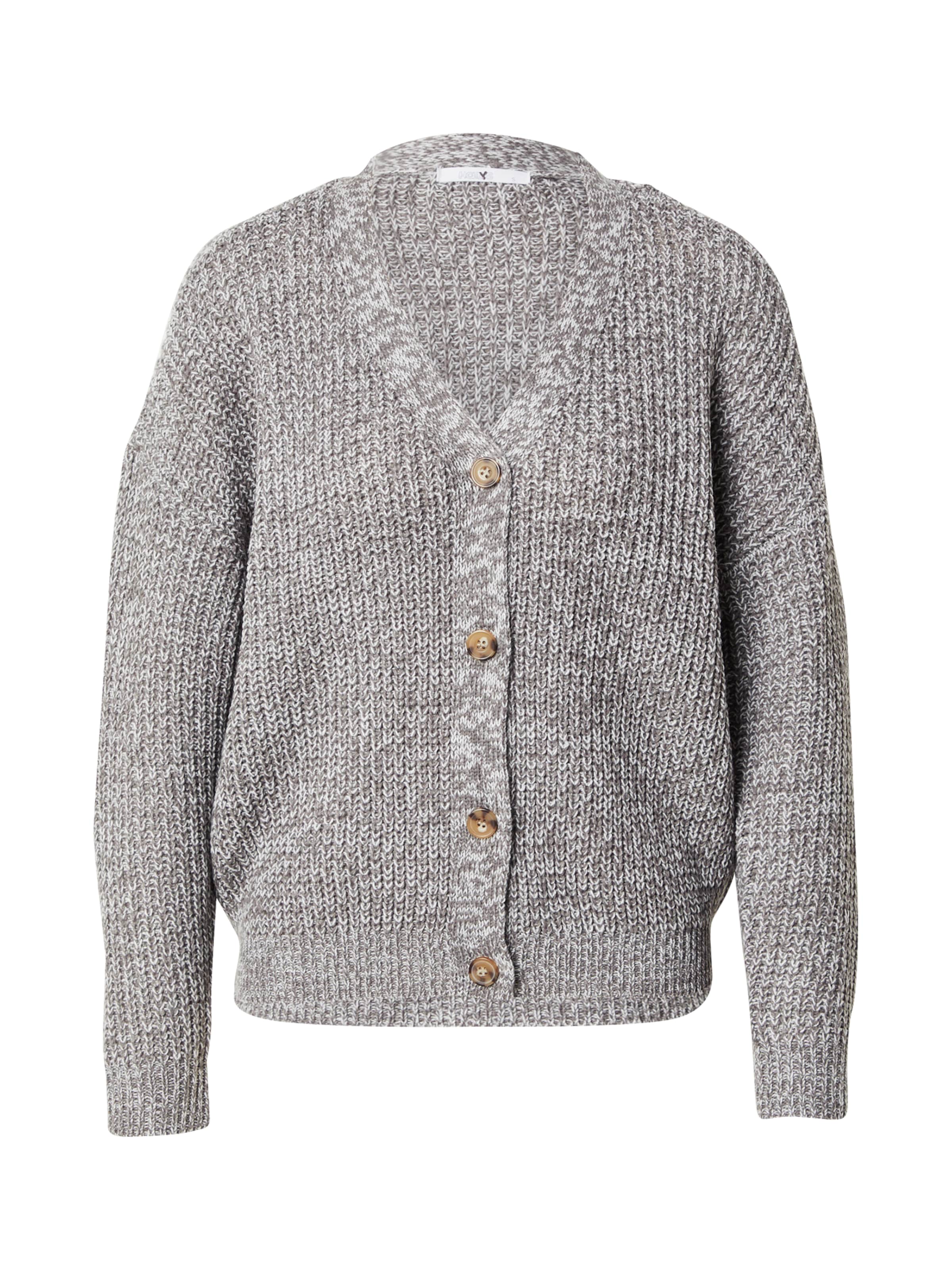 Hailys Вязаная кофта 'Pi44pa' в Серый: спереди