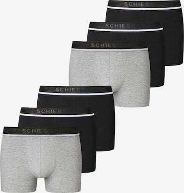 SCHIESSER Retro Boxer ' 95/5 Organic Cotton ' in Grau: Vorderseite