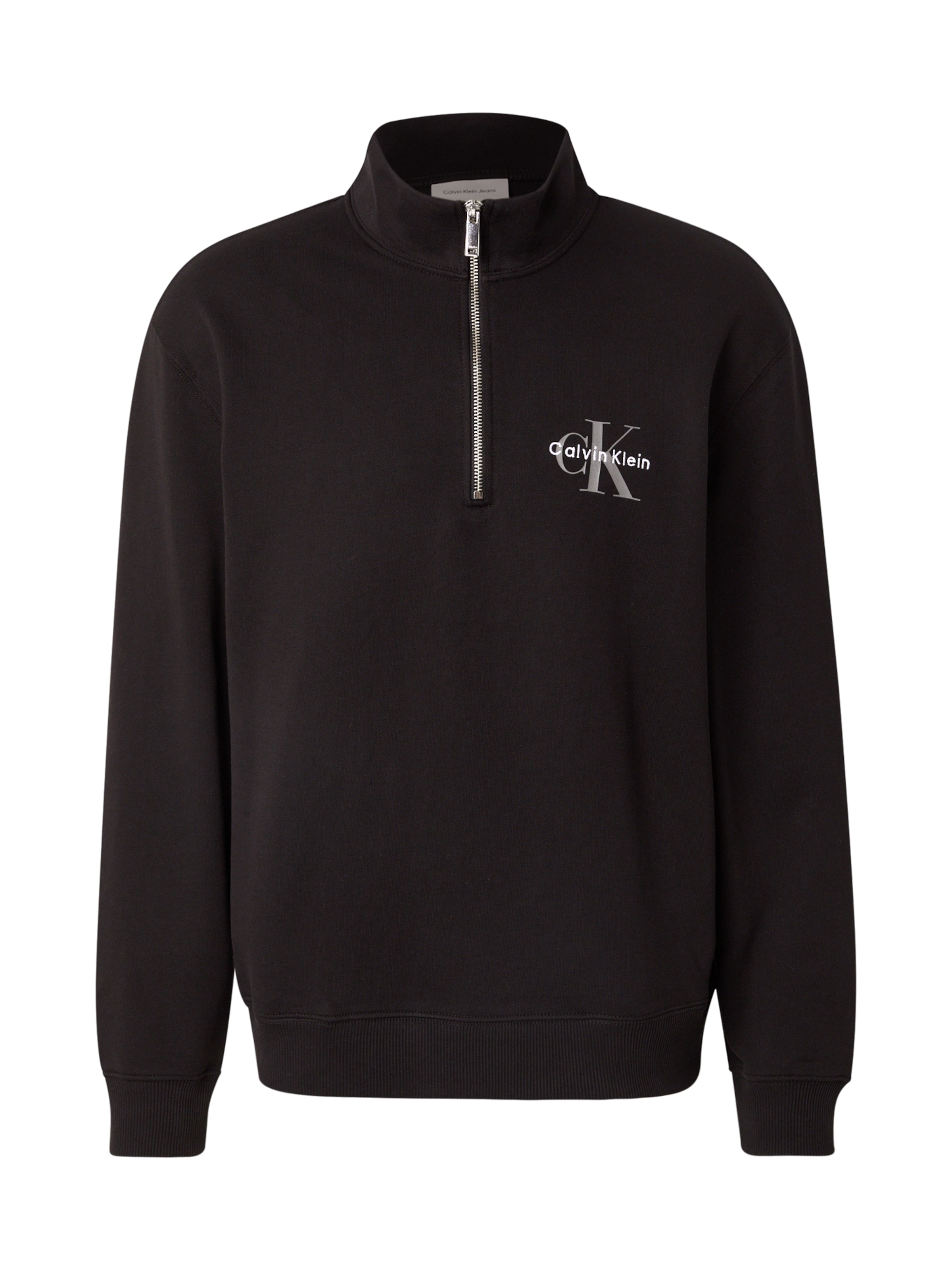Calvin Klein Jeans Μπλούζα φούτερ σε μαύρο: μπροστά