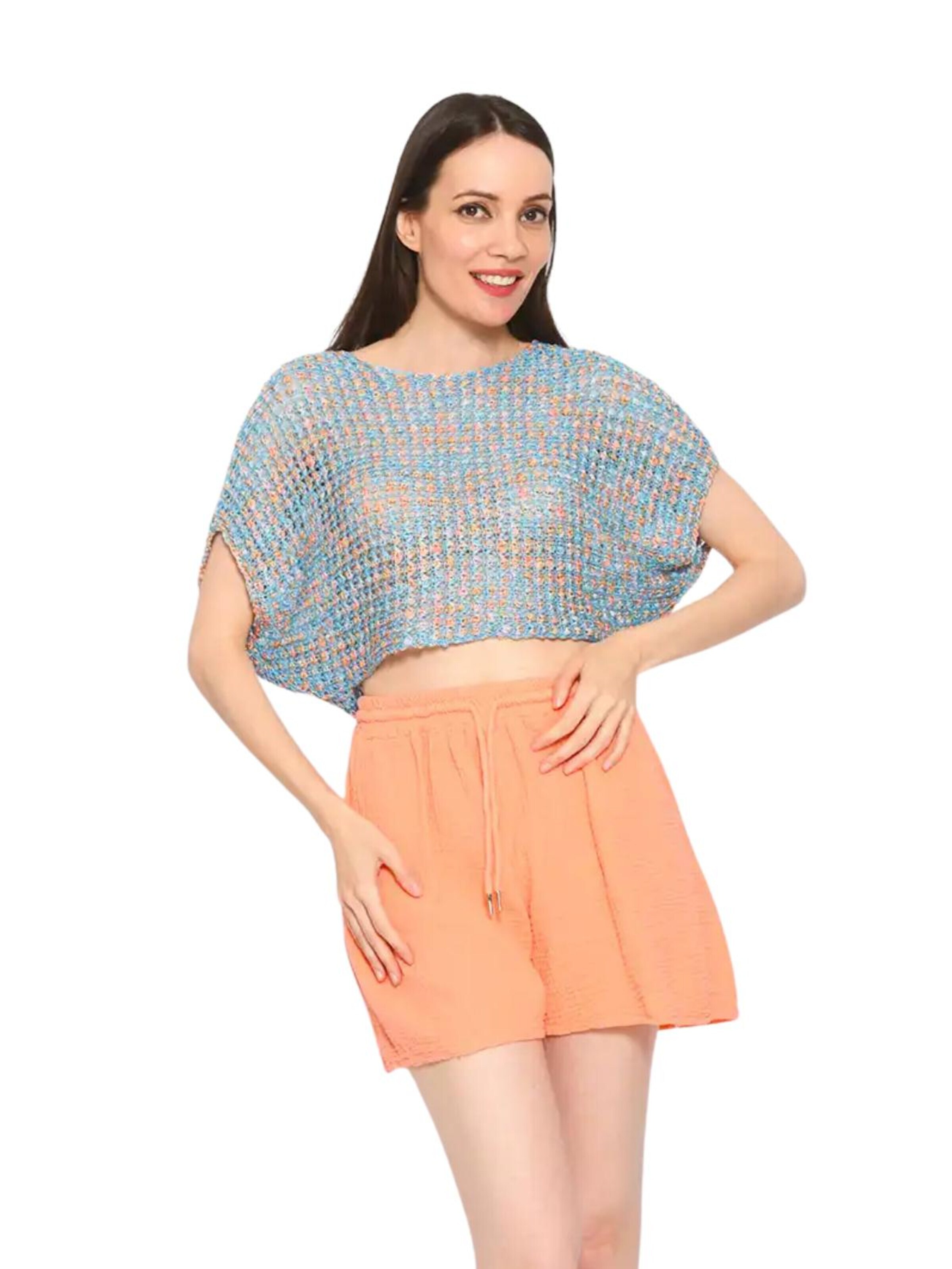Süel knitwear - Top de punto 'Summer 3D' en azul