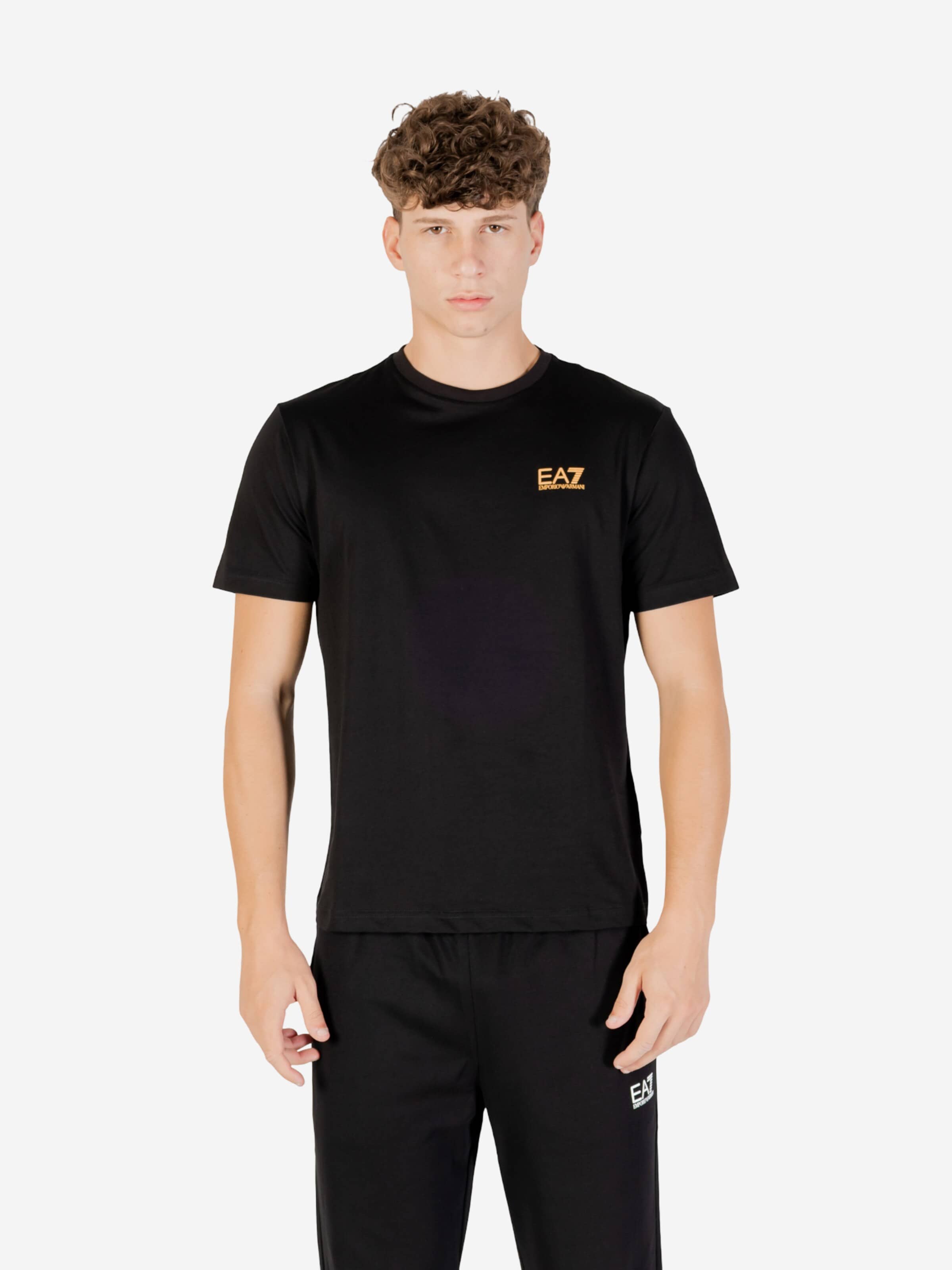 Maglietta '8NPT25 PJVPZ' di EA7 Emporio Armani in nero: frontale