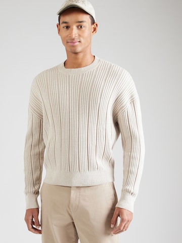 HOLLISTER Sweter w kolorze brązowy: przód