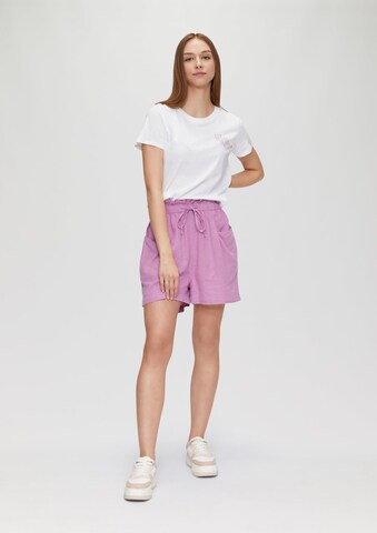 Regular Pantalon QS en violet