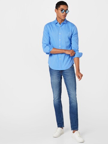 Coupe slim Chemise Polo Ralph Lauren en bleu