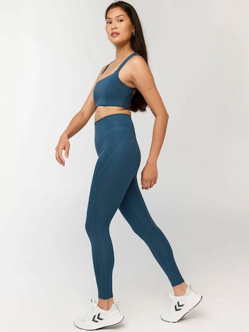 Girlfriend Collective Skinny Sportovní kalhoty ' Compressive ' – modrá