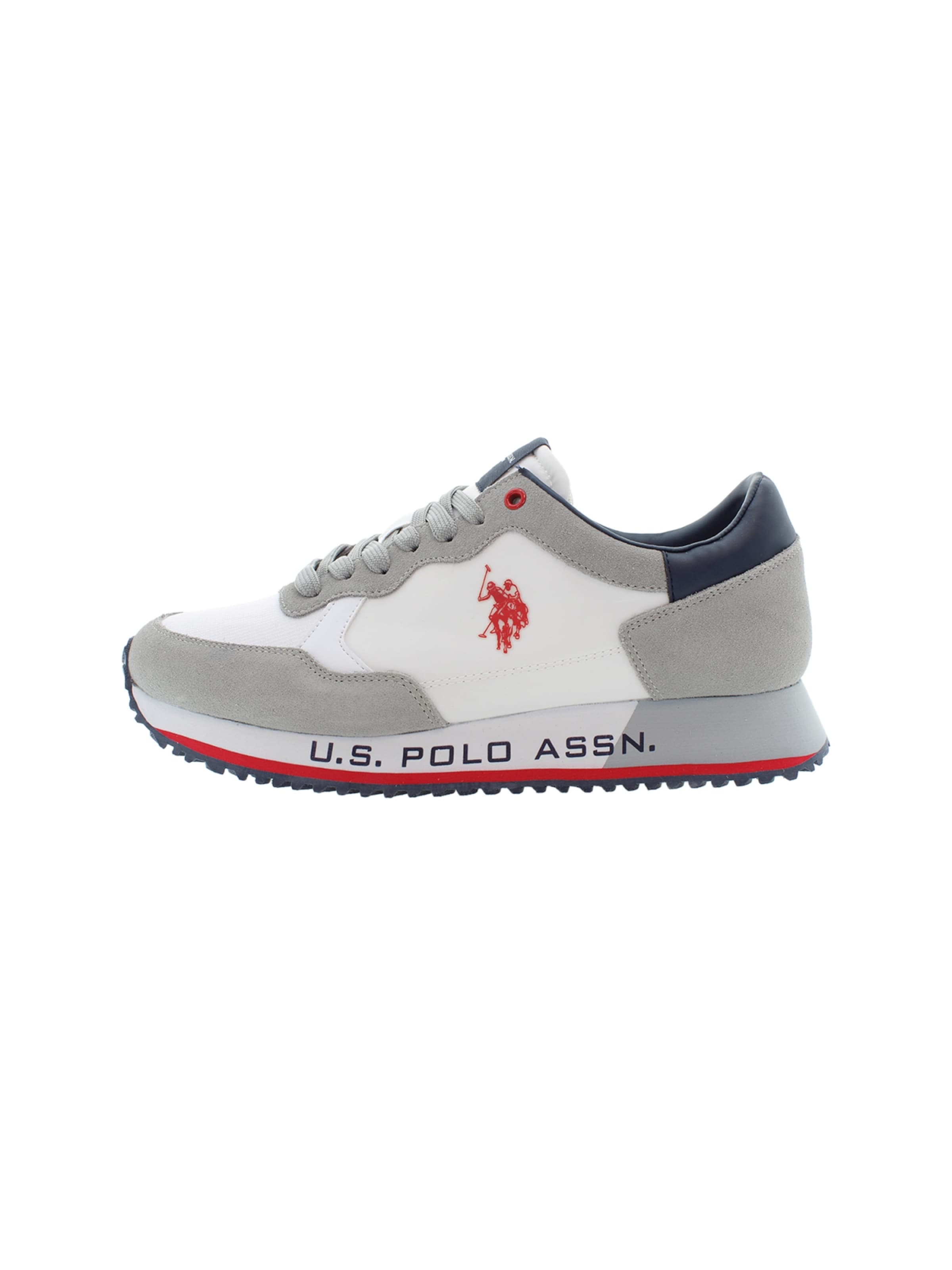 Baskets basses U.S. POLO ASSN. en blanc : devant