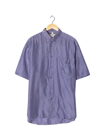Angelo Litrico Button Up Shirt in L-XL in Purple: front