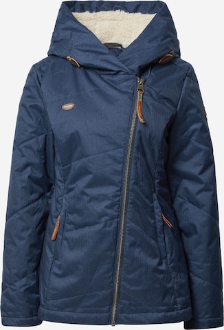 Ragwear Winter Jacket 'GORDON' in Blue: front