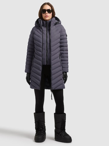 khujo - Sobretudo de inverno 'BRIGETT' em roxo: frente