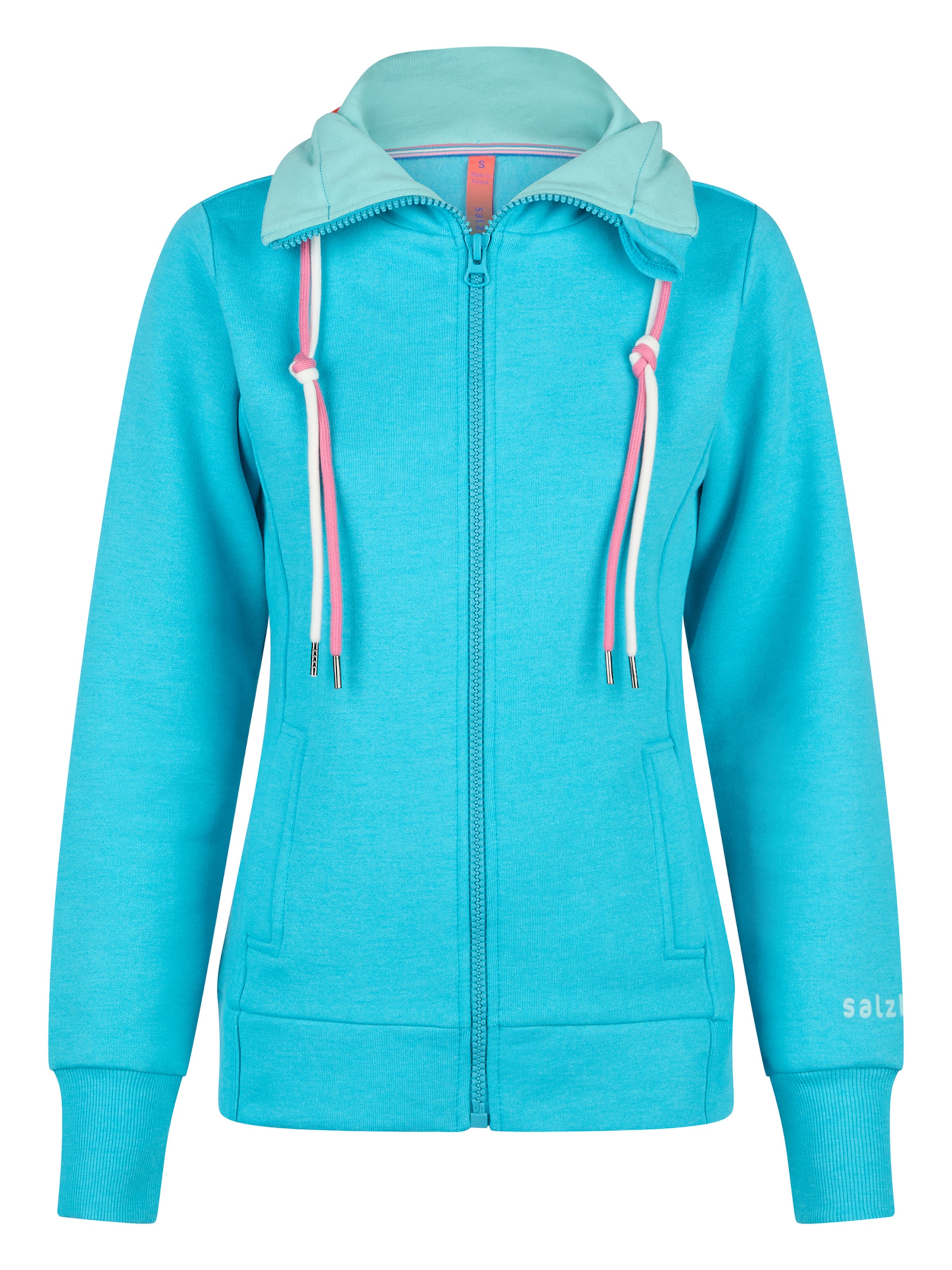 salzhaut Sweatvest 'TAASEN' in Blauw: voorkant