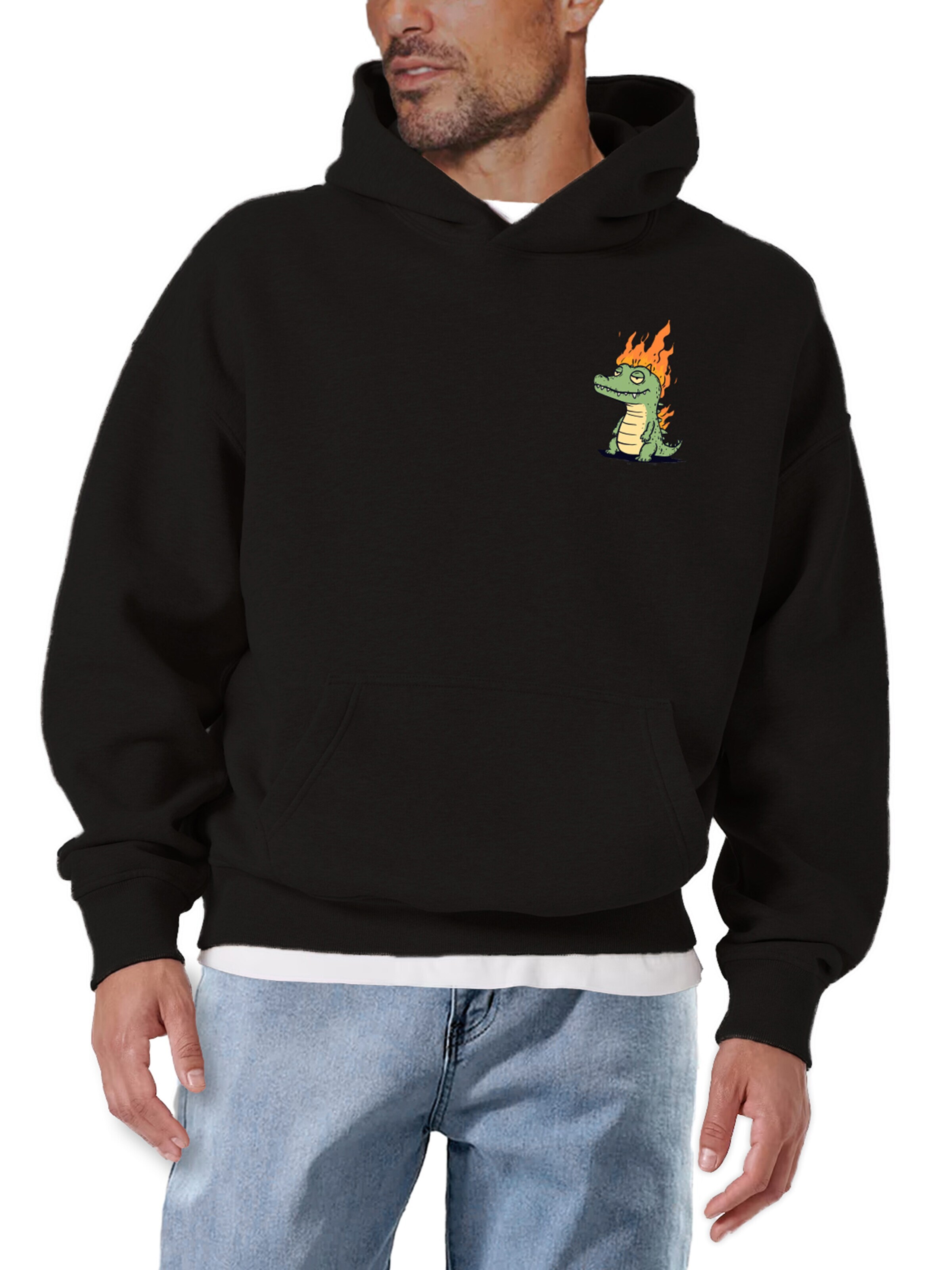 MAKAYA Sweatshirt in Black: front