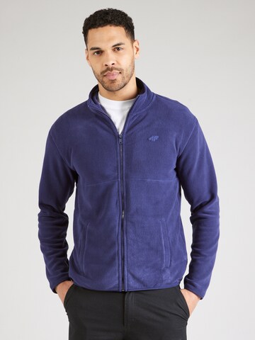 4F - Chaqueta polar funcional en azul: frente