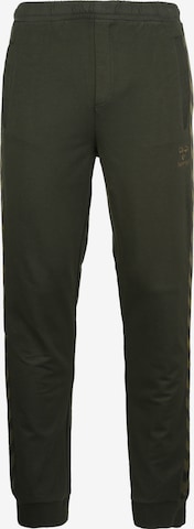 Hummel Regular Workout Pants 'Move' in Green: front