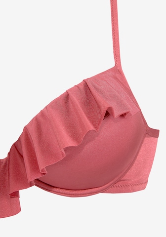 s.Oliver Push-up Bikini in Roze
