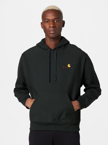 Sweat-shirt 'American Script' Carhartt WIP en vert : devant