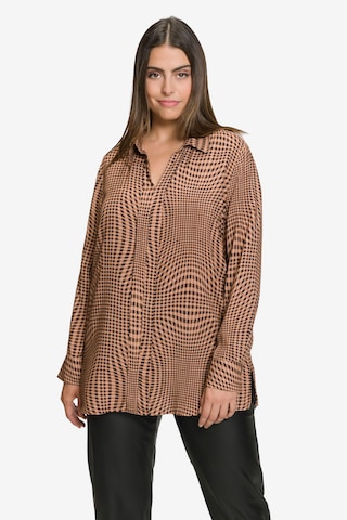 Ulla Popken Blouse in Beige: voorkant