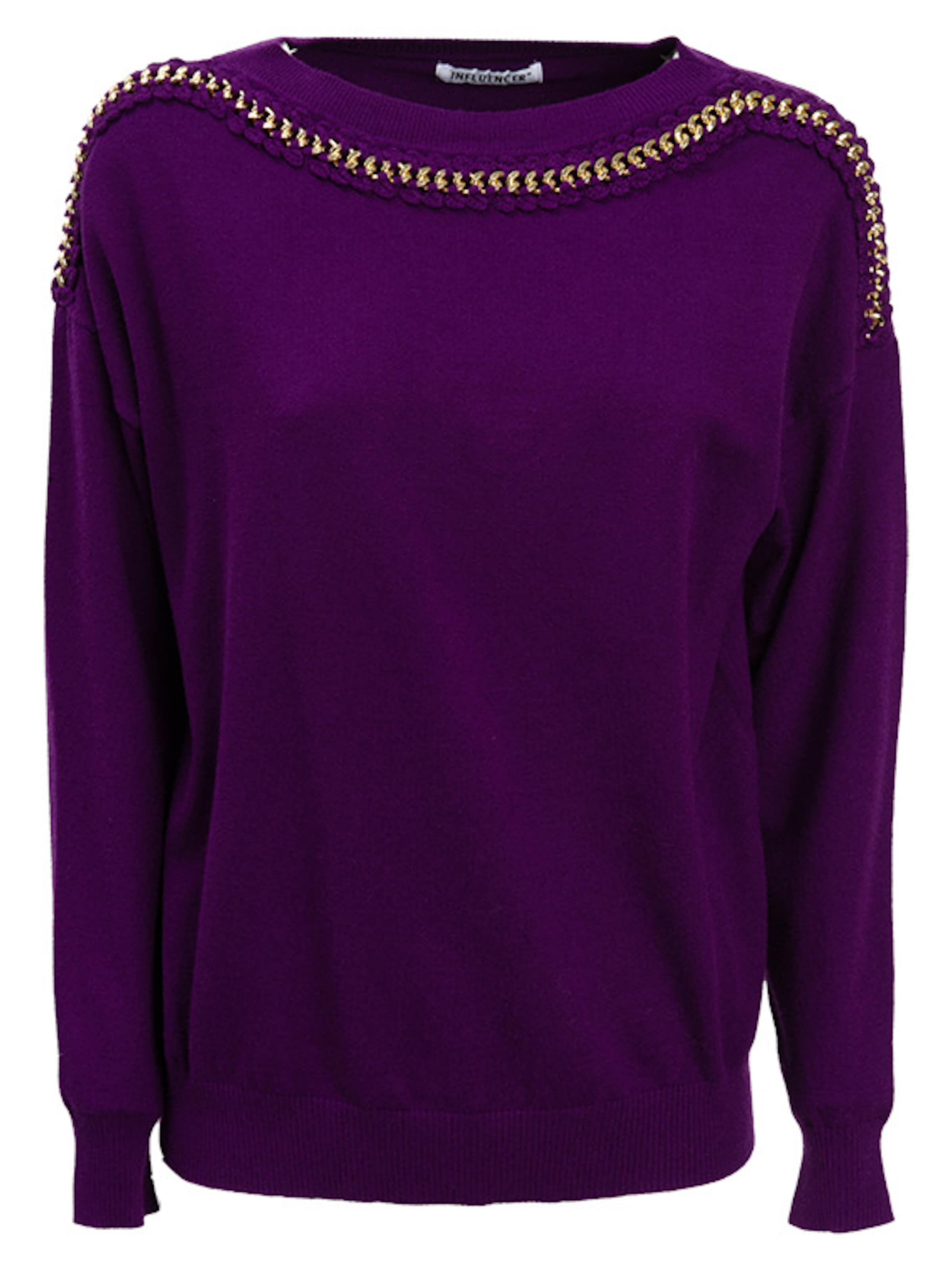 Influencer Sveter - Fialová: predná strana