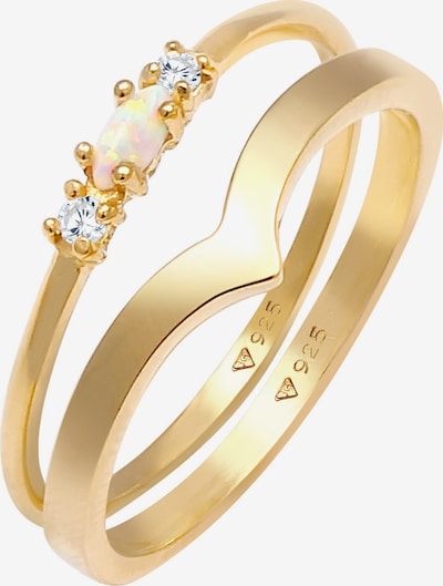 ELLI Ring in gold / transparent, Produktansicht