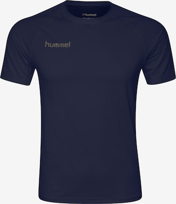 Hummel - Camisa funcionais em azul: frente