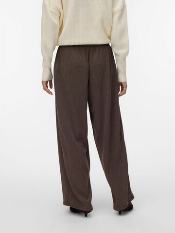 VERO MODA Wide leg Broek 'LUNA ' in Bruin