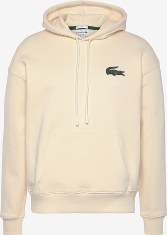 Sweat-shirt LACOSTE en beige : devant