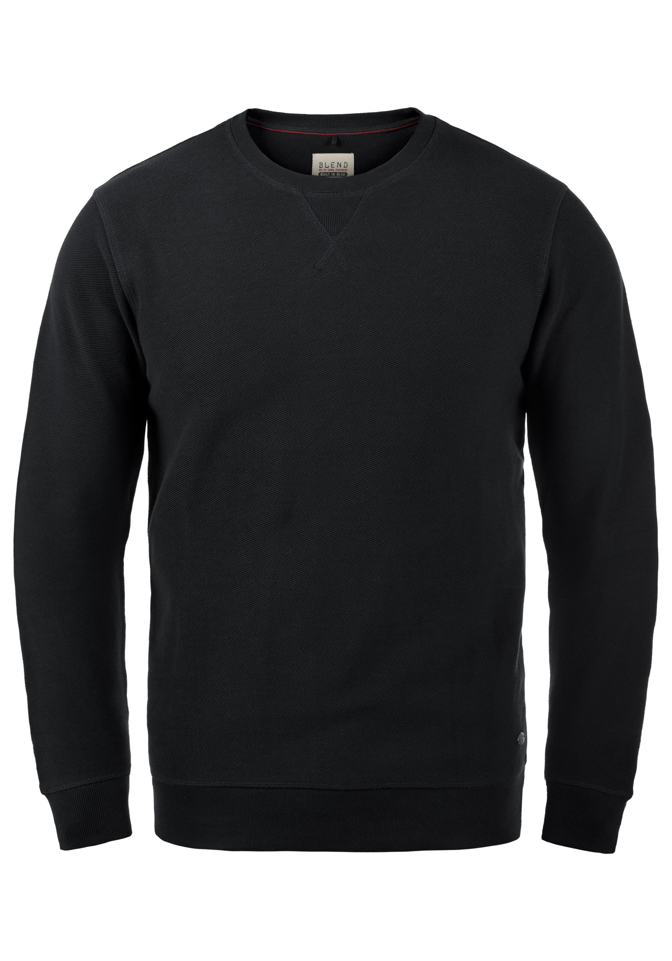 BLEND Sweatshirt 'Falk' in Schwarz: Vorderseite