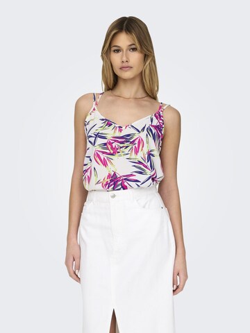 ONLY Blus 'NOVA LIFE AMELIA' i vit: framsida